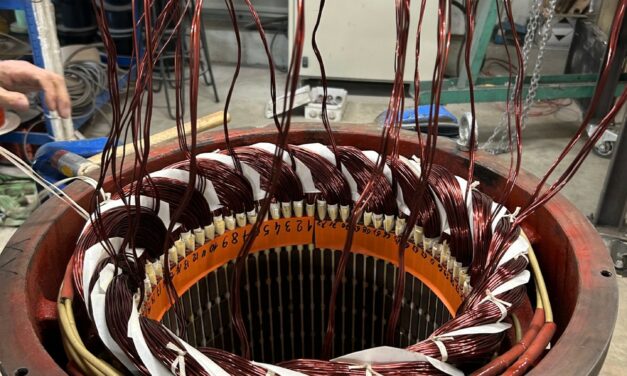 Rebobinage d&rsquo;un moteur de la station des Echaravelles