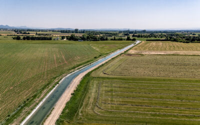 Travaux de reprise de l’étanchéité du canal de la Bourne sur la commune de Montélier